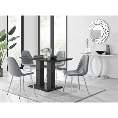 Small gloss best sale dining table